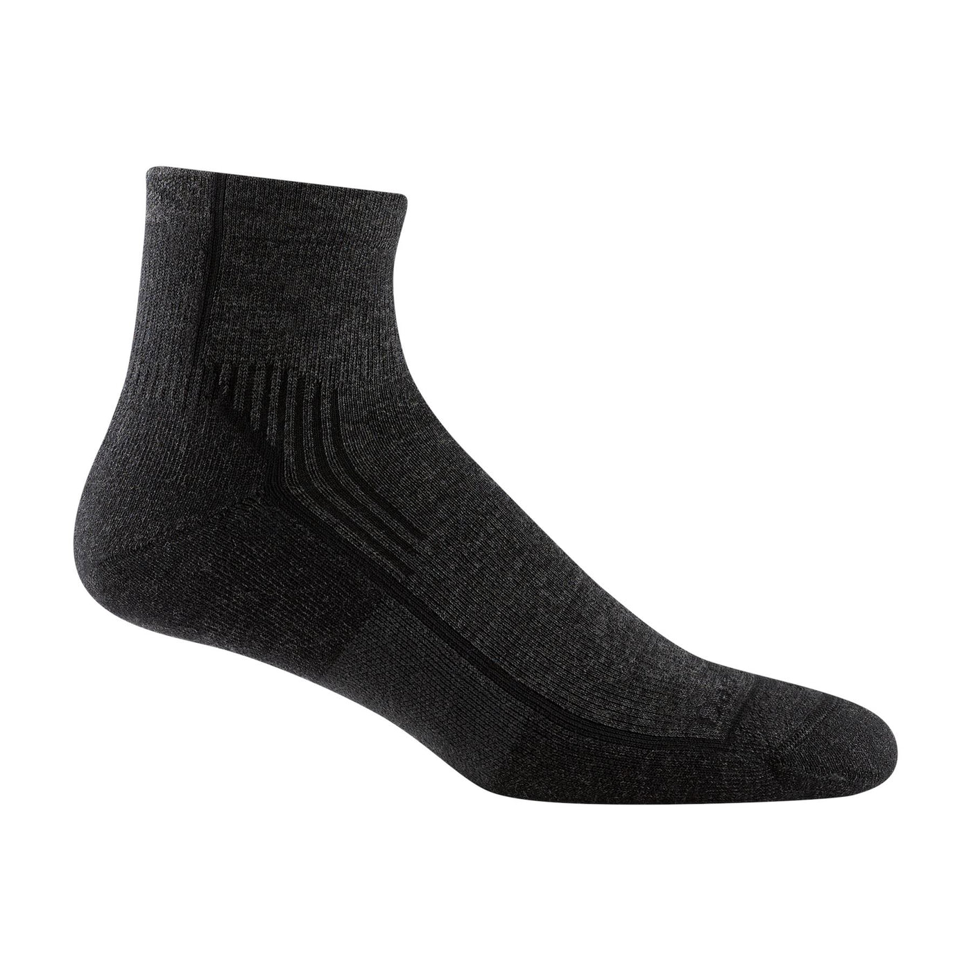 Hiker 1/4 Midweight With Cushion Onyx Black | Men's - Knock Your Socks Off