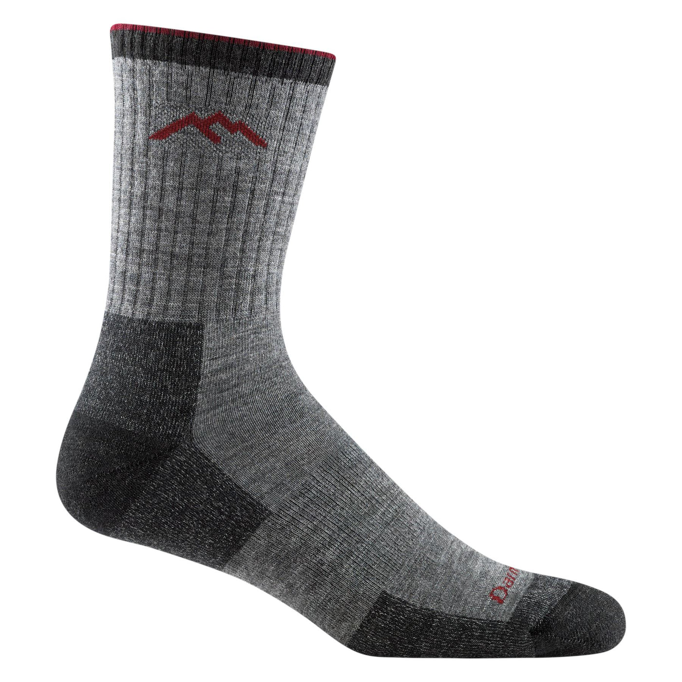 Hiker Micro Crew Midweight With Cushion Charcoal | Men's - Knock Your Socks Off