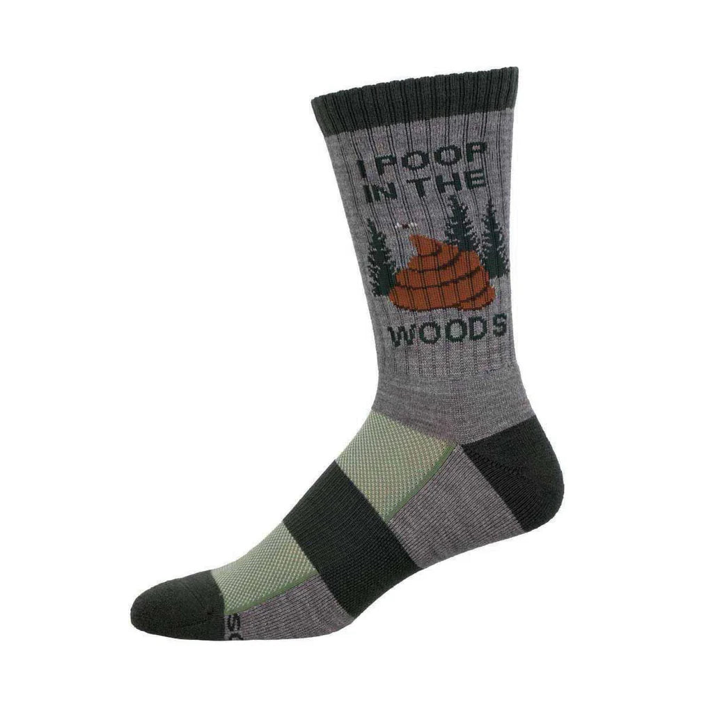 I Poop in the Woods Merino Wool Crew Socks | Men's - Knock Your Socks Off