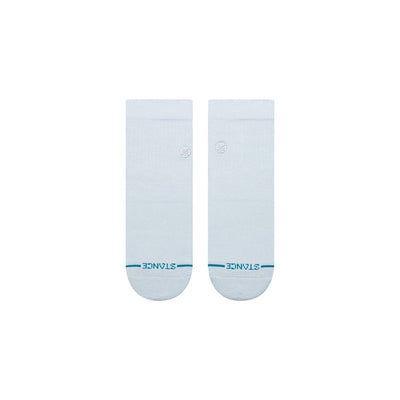 Icon Quarter Ice Blue Ankle Socks | Women's - Knock Your Socks Off