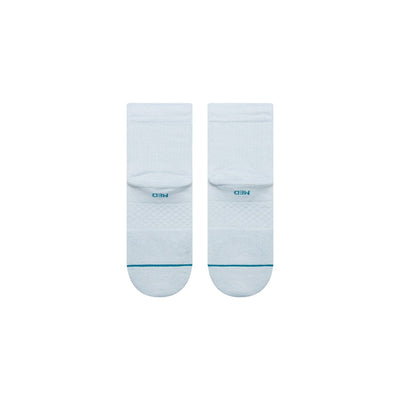 Icon Quarter Ice Blue Ankle Socks | Women's - Knock Your Socks Off