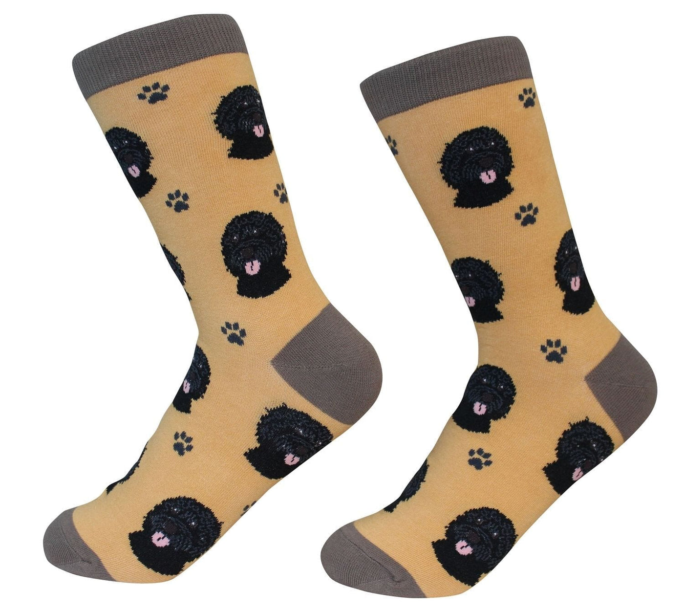 Labradoodle Black Crew Socks | Unisex - Knock Your Socks Off