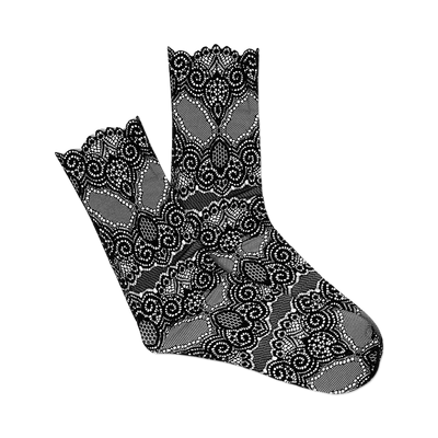 Lace (Cut/Sew) Crew Socks | Women's - Knock Your Socks Off