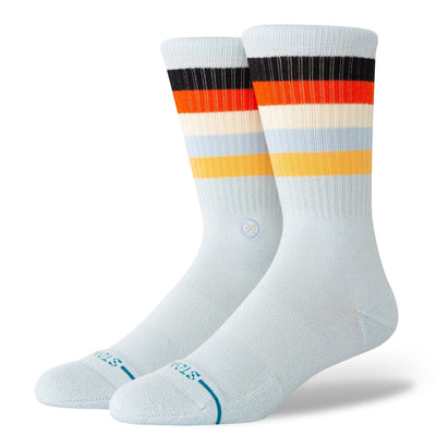 Maliboo Ice Blue Crew Socks | Men's - Knock Your Socks Off