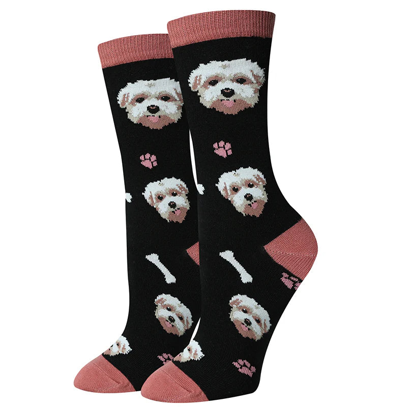 Maltese Crew Socks | Women's - Knock Your Socks Off