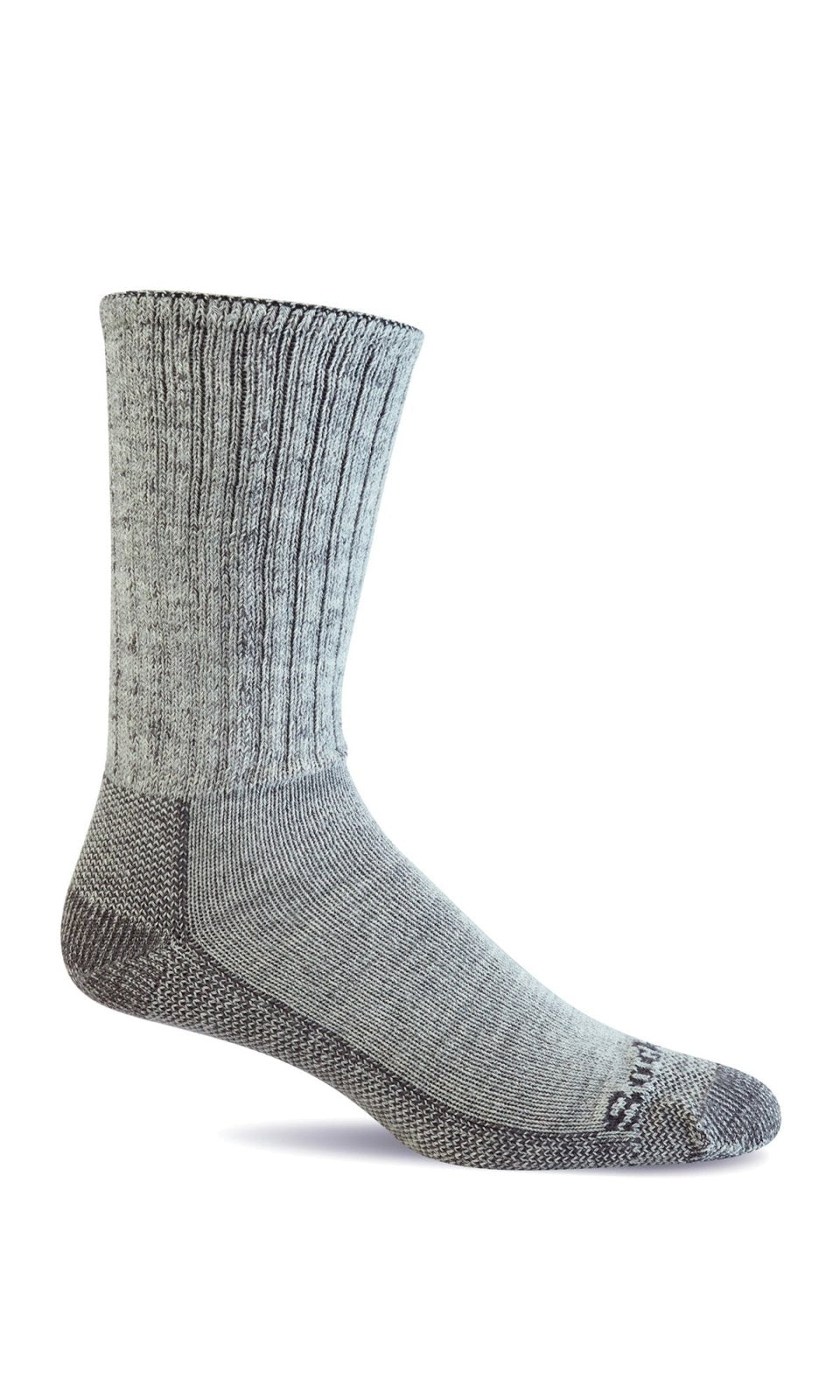 Big Easy Light Grey Relaxed Diabetic Socks | Men's