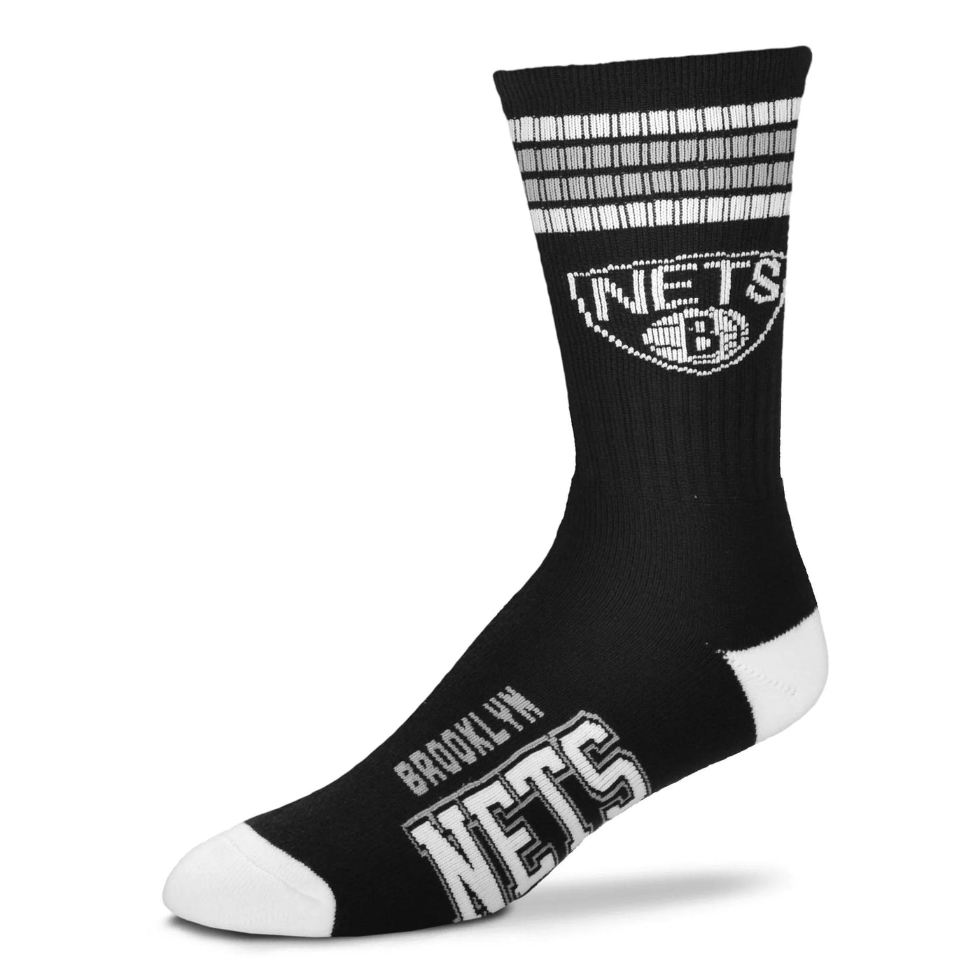 NBA: Brooklyn Nets Crew Socks | Men's - Knock Your Socks Off