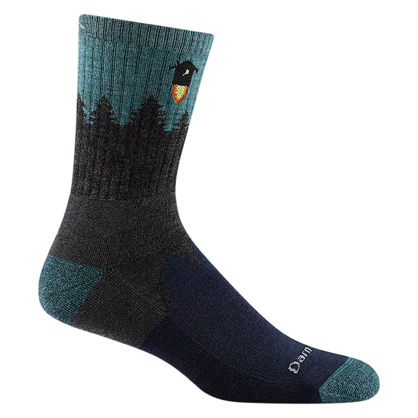 Number 2 Micro Crew Midweight With Cushion Gray | Men's - Knock Your Socks Off