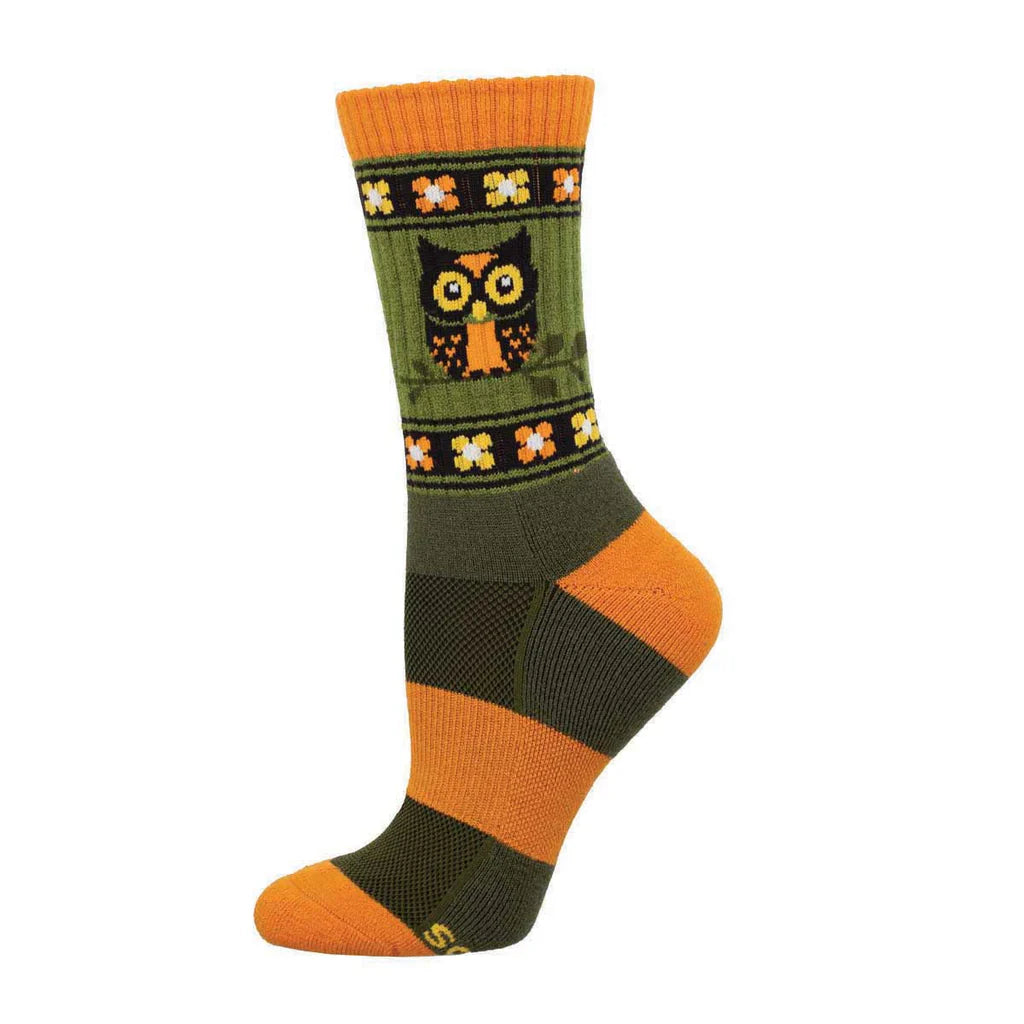 Owl Alert Wool Crew Socks | Women's - Knock Your Socks Off