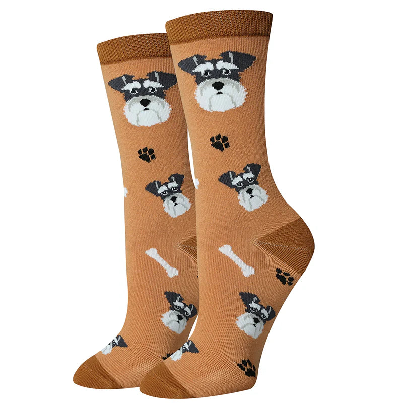 Schnauzer Crew Socks | Women's - Knock Your Socks Off