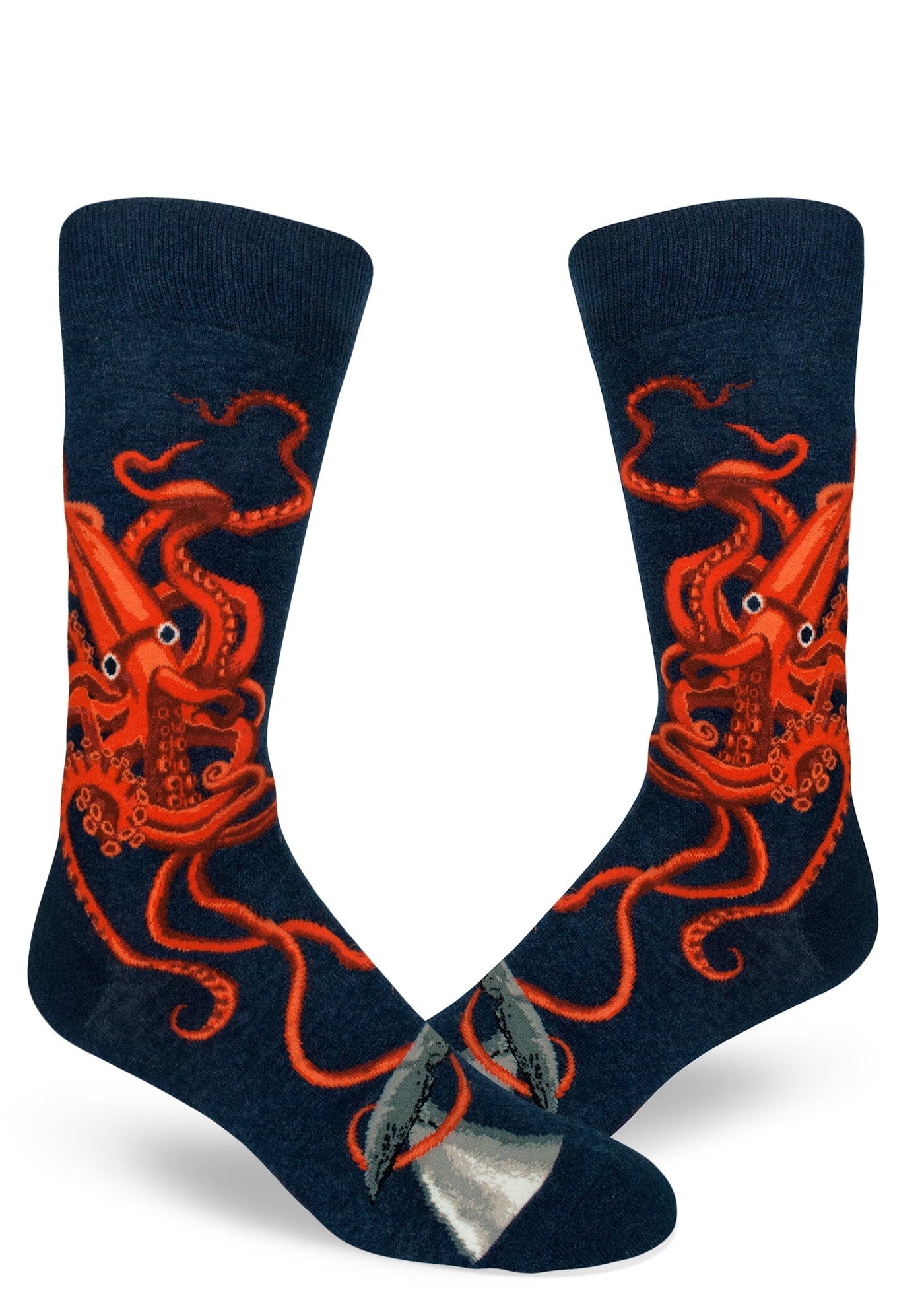 Squid & Whale Crew Socks | Men's - Knock Your Socks Off