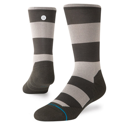 Stack It Up Washed Black Crew Socks | Men's