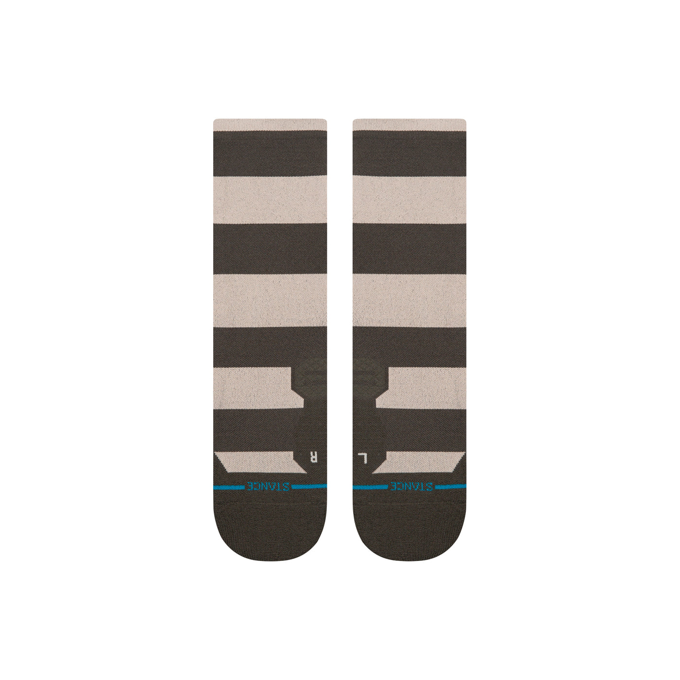 Stack It Up Washed Black Crew Socks | Men's