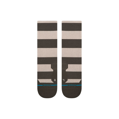 Stack It Up Washed Black Crew Socks | Men's