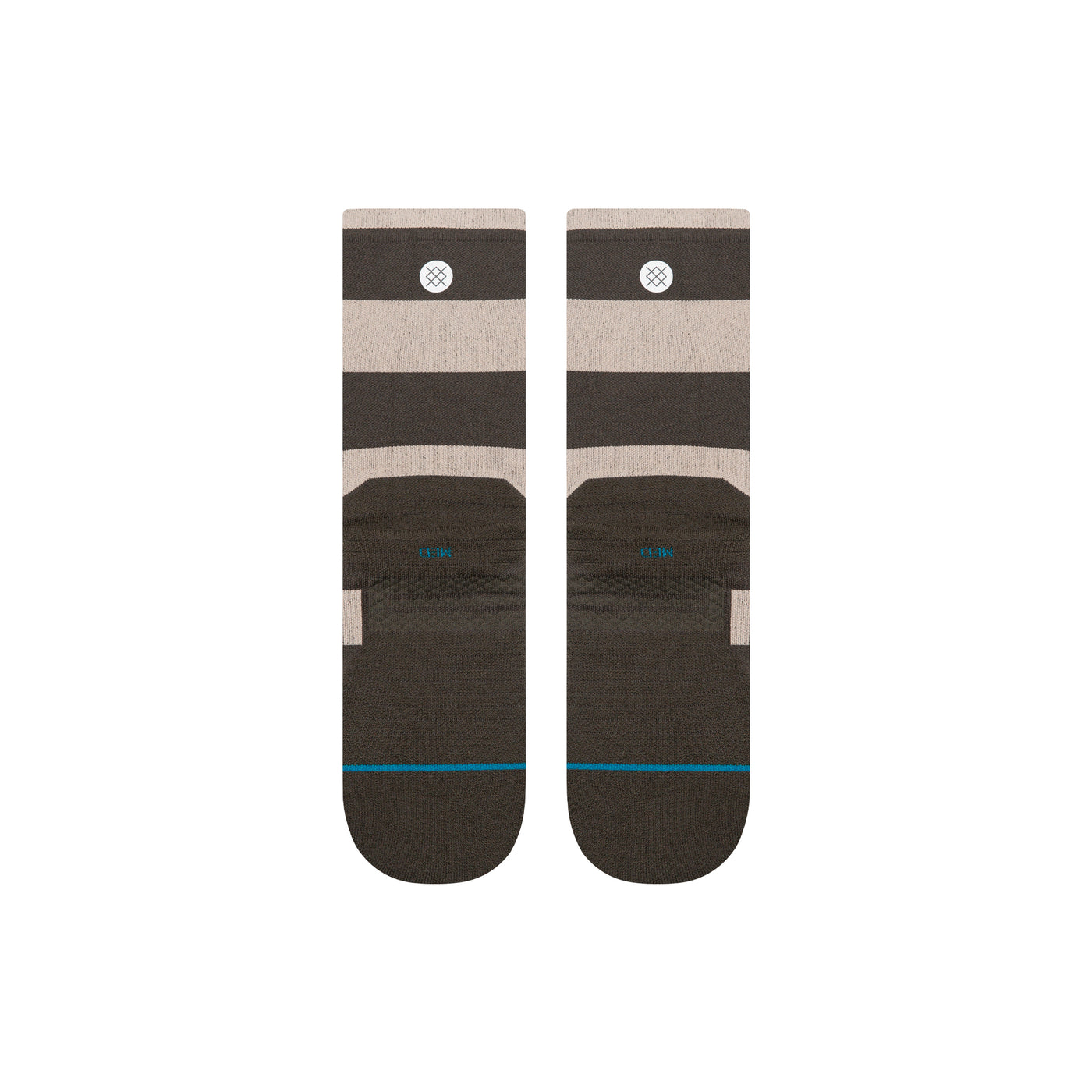 Stack It Up Washed Black Crew Socks | Men's