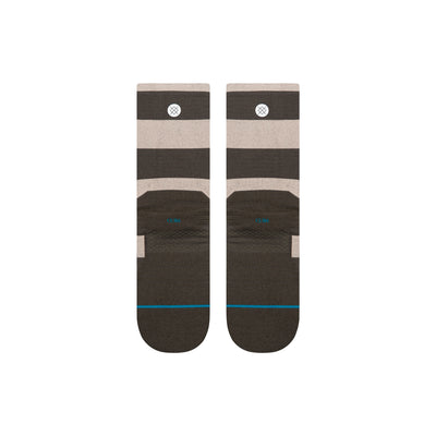 Stack It Up Washed Black Crew Socks | Men's