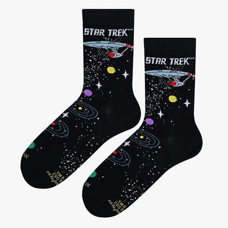 Star Trek Space Travel Crew Socks | Men's