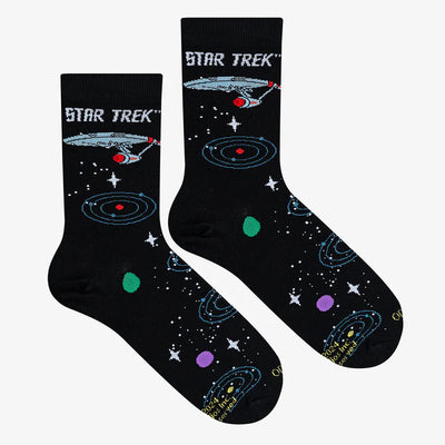 Star Trek Space Travel Crew Socks | Men's