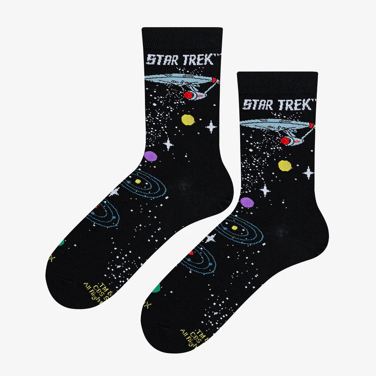 Star Trek Space Travel Crew Socks | Women's