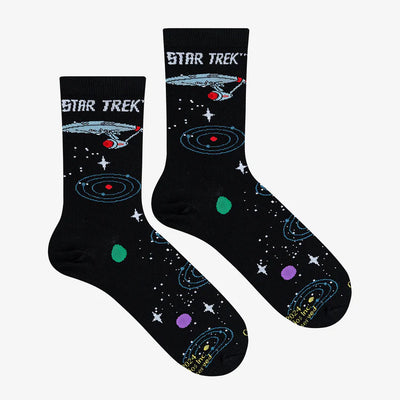 Star Trek Space Travel Crew Socks | Women's