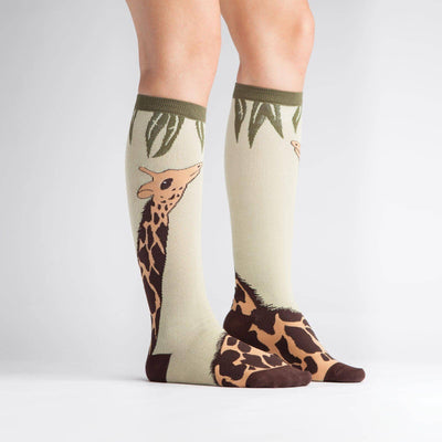 STRETCH-IT Giraffe Knee High Socks | Women's - Knock Your Socks Off