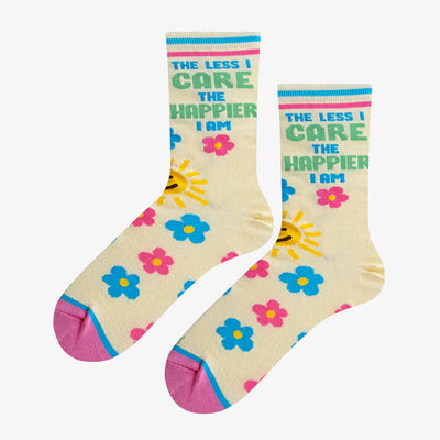 The Less I Care Crew Socks | Women's