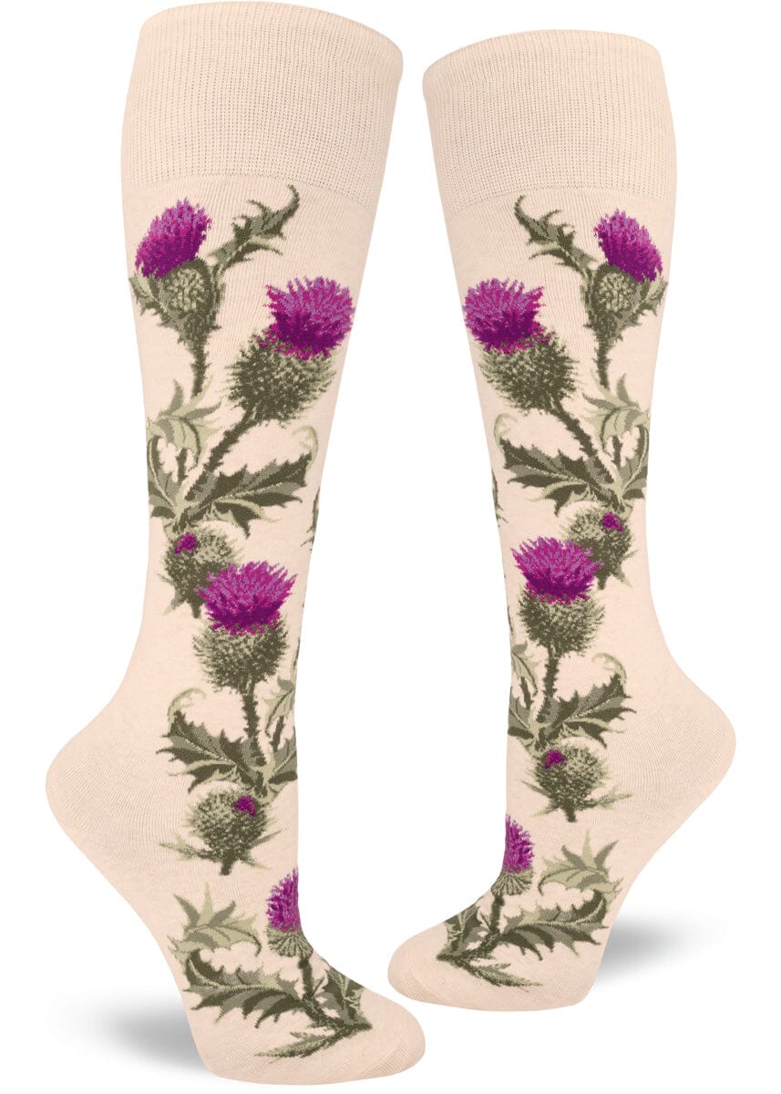 Thistle Knee High Socks | Women's - Knock Your Socks Off