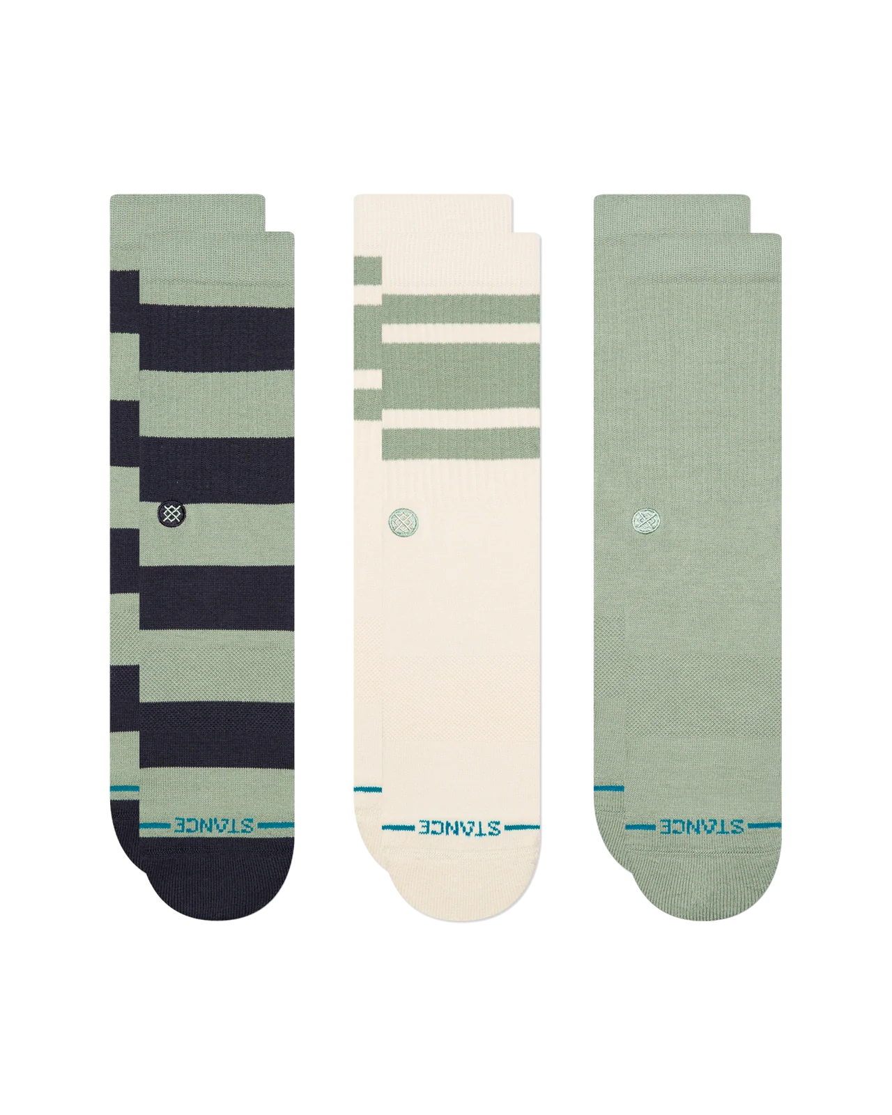 Townie Seagreen 3-Pack Crew Socks | Women's