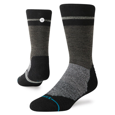 Mid Wool Trenton Black Crew Socks | Men's