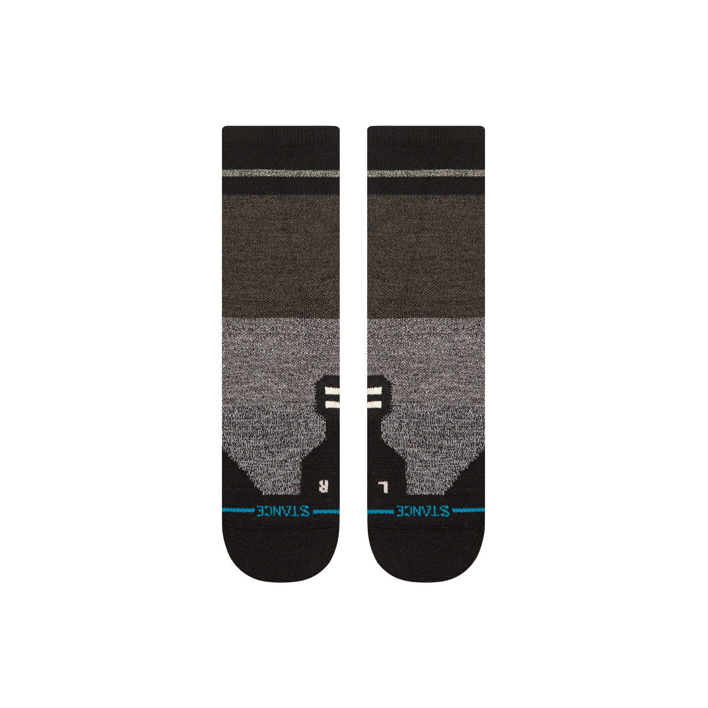 Mid Wool Trenton Black Crew Socks | Men's