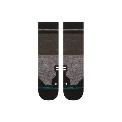 Mid Wool Trenton Black Crew Socks | Men's