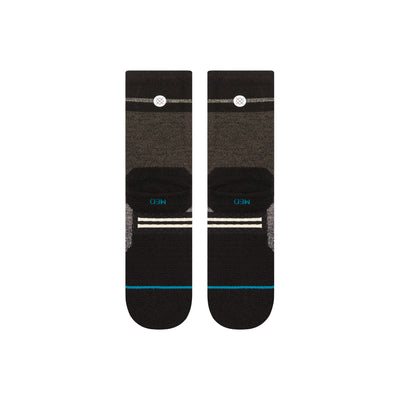 Mid Wool Trenton Black Crew Socks | Men's