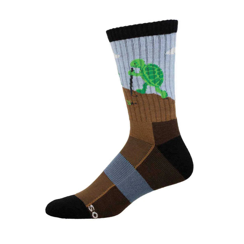 Turtle Power Merino Wool Crew Socks | Men's - Knock Your Socks Off