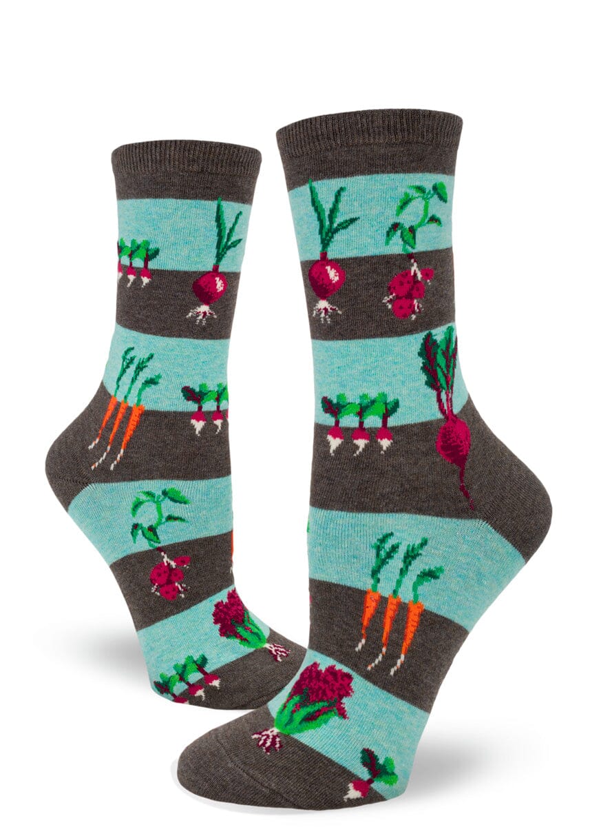 Vegetable Garden Crew Socks | Women's - Knock Your Socks Off