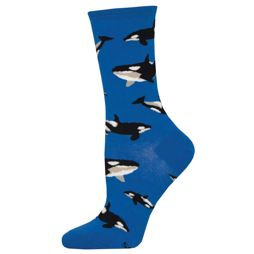 Whale Hello There Crew Socks | Women's - Knock Your Socks Off