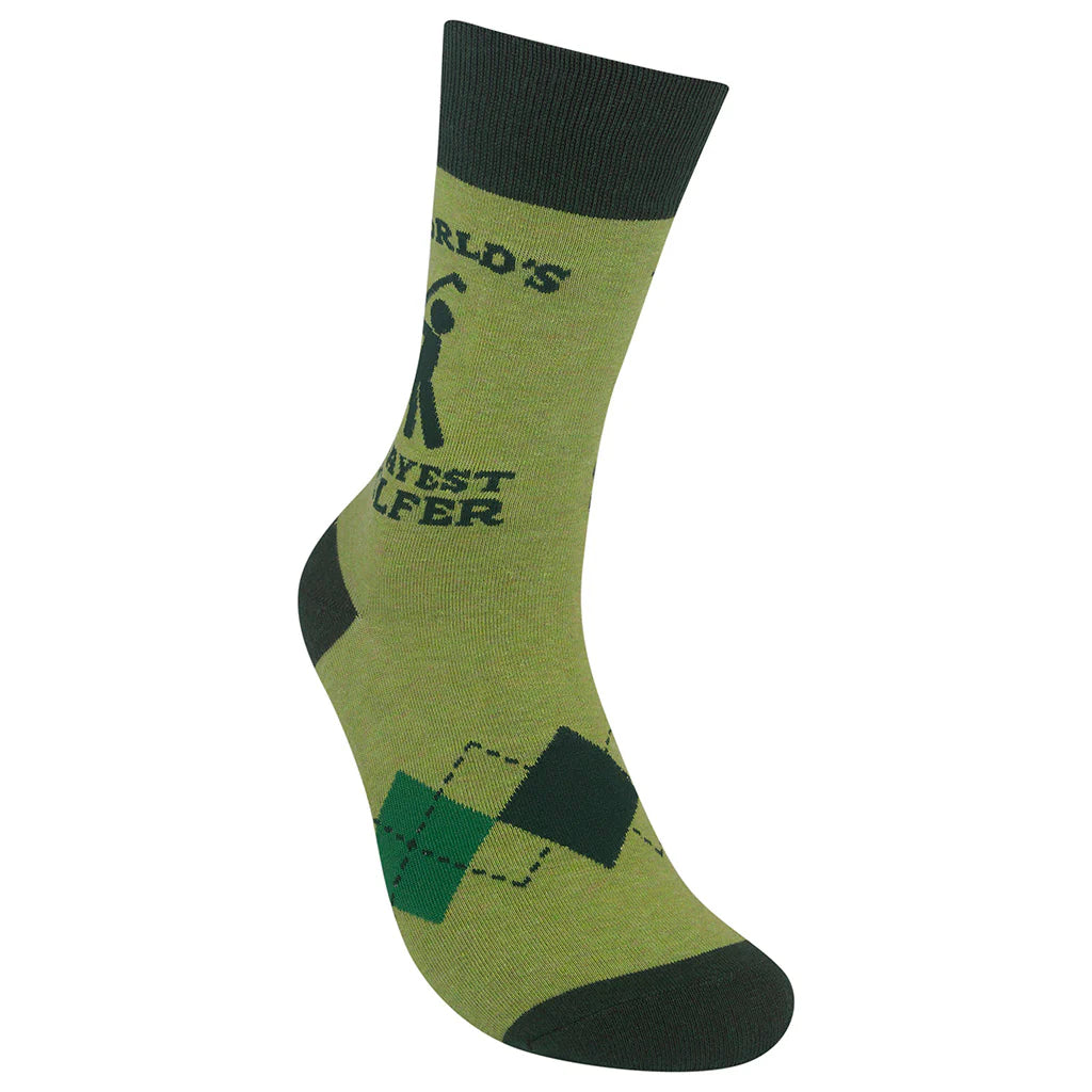 World's Okayest Golfer Crew Socks | Unisex