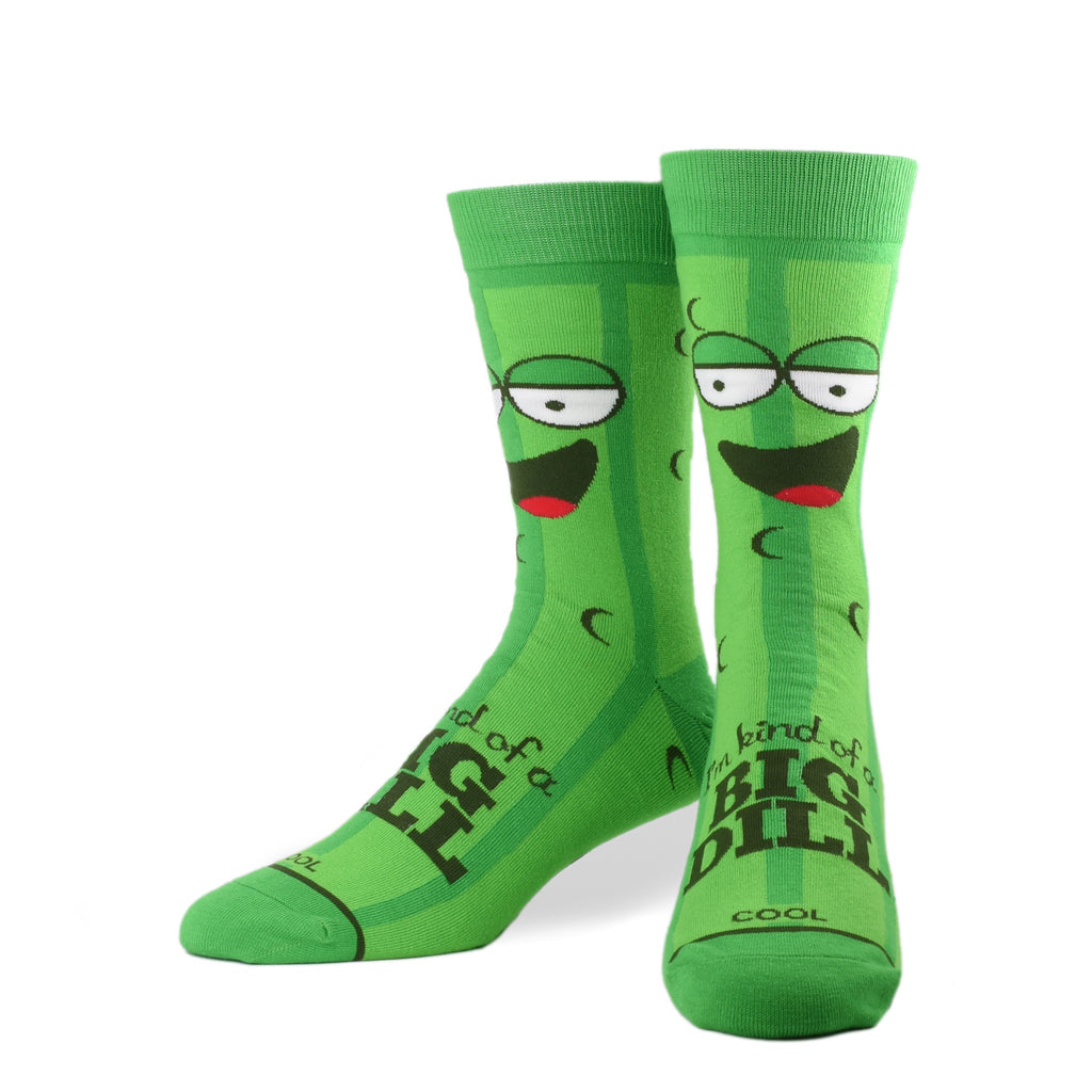 Cool Socks - Kind of a Big Dill Crew Socks | Men's - Knock Your Socks Off