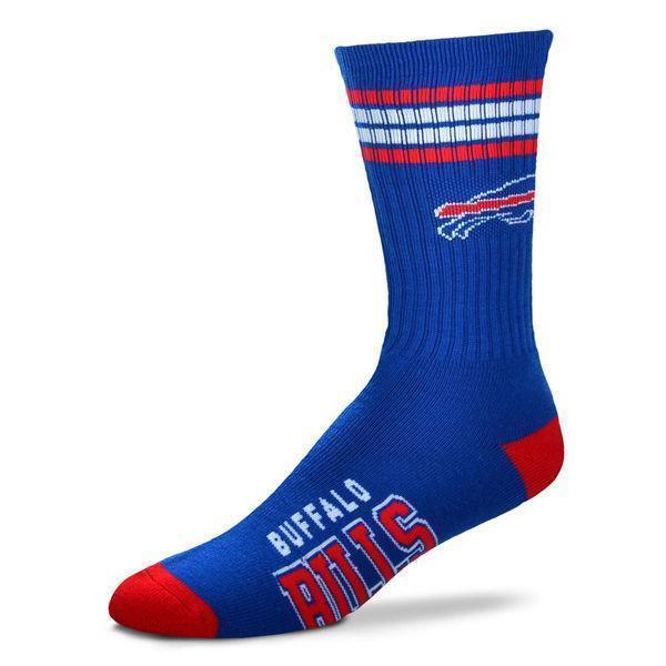 For Bare Feet - Buffalo Bills NFL Crew Socks | Men's - Knock Your Socks Off