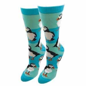 Ladies Puffin Crew Socks | Women's - Knock Your Socks Off