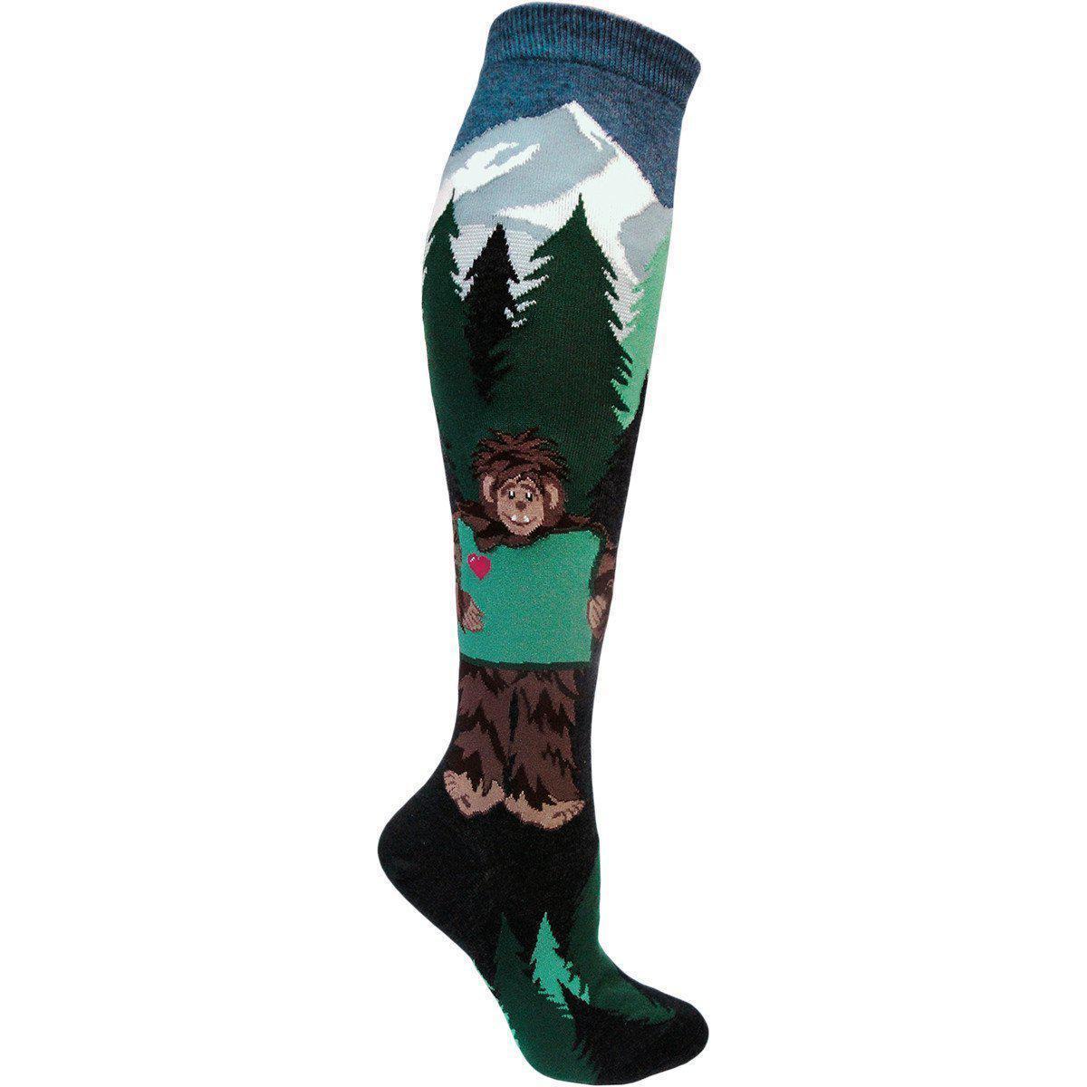 ModSock - Sasquatch Loves Oregon Knee High Socks | Women's - Knock Your Socks Off