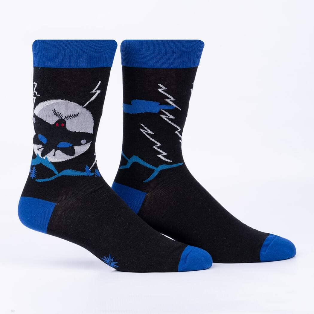 Mothman Believes In You Crew Socks | Men's - Knock Your Socks Off