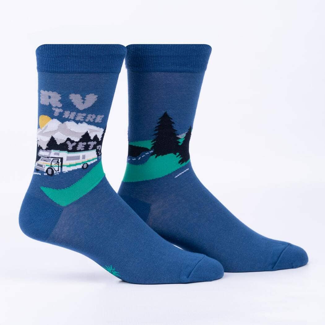 RV There Yet? Crew Socks | Men's - Knock Your Socks Off