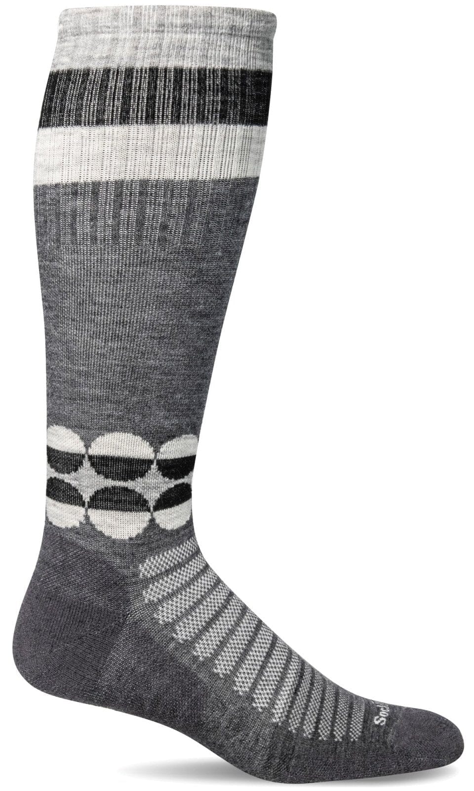 Spin Knee High Charcoal (Moderate Graduated Compression) | Women's - Knock Your Socks Off